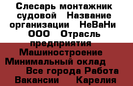 Слесарь-монтажник судовой › Название организации ­ НеВаНи, ООО › Отрасль предприятия ­ Машиностроение › Минимальный оклад ­ 70 000 - Все города Работа » Вакансии   . Карелия респ.